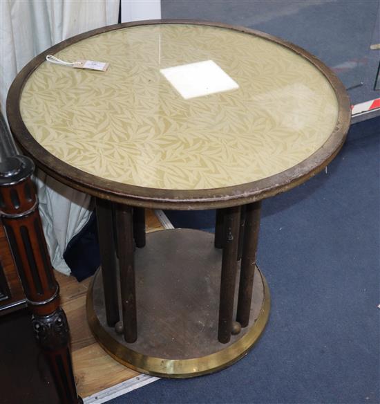 Josef Hoffmann for Whitman- A circular occasional table Diameter 66cm